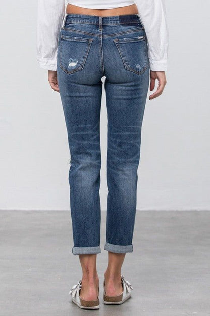 Insane Gene Mid-Rise Slim Boyfriend Jeans us.meeeshop - 