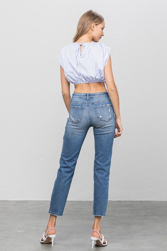 Insane Gene Mid Rise Slim Girlfriend Jeans us.meeeshop - 