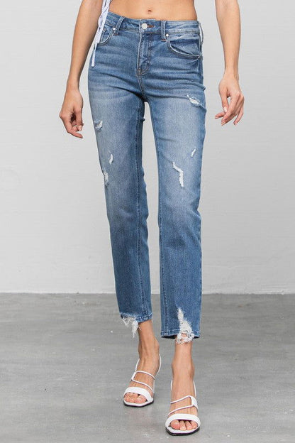 Insane Gene Mid Rise Slim Girlfriend Jeans us.meeeshop - 