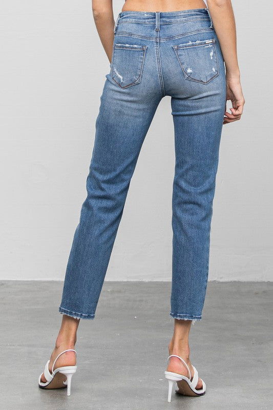 Insane Gene Mid Rise Slim Girlfriend Jeans us.meeeshop - 