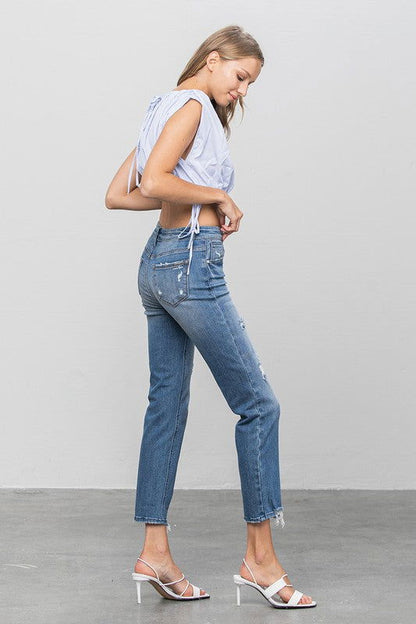 Insane Gene Mid Rise Slim Girlfriend Jeans us.meeeshop - 