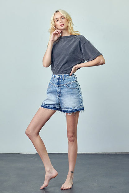 Insane Gene Super High Rise Released Hem Shorts us.meeeshop - 