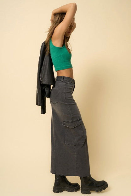 Insane Gene Super Maxi Cargo Skirt us.meeeshop - 