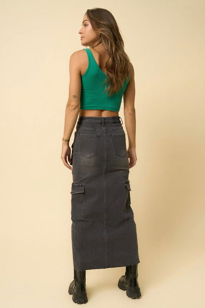 Insane Gene Super Maxi Cargo Skirt us.meeeshop - 