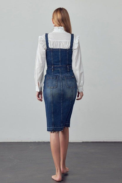 Insane Gene Suspenders Denim Skirt us.meeeshop - 