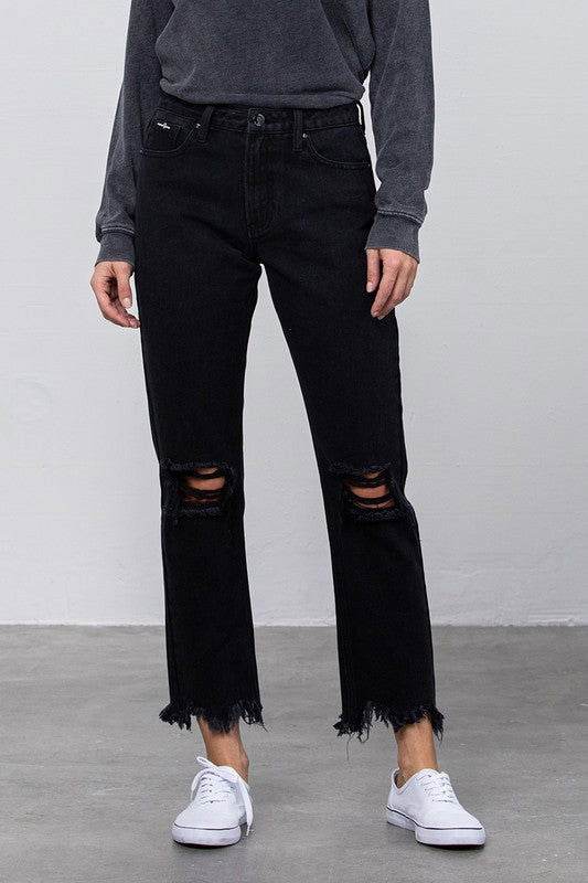 Insane Gene Destroyed Straight Jeans - us.meeeshop