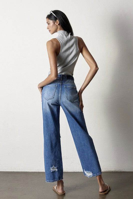 Insane Gene Estructed Straight Jeans - us.meeeshop