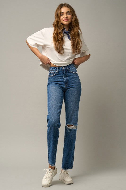 Women's Insane Gene High Rise Straight Jeans - us.meeeshop