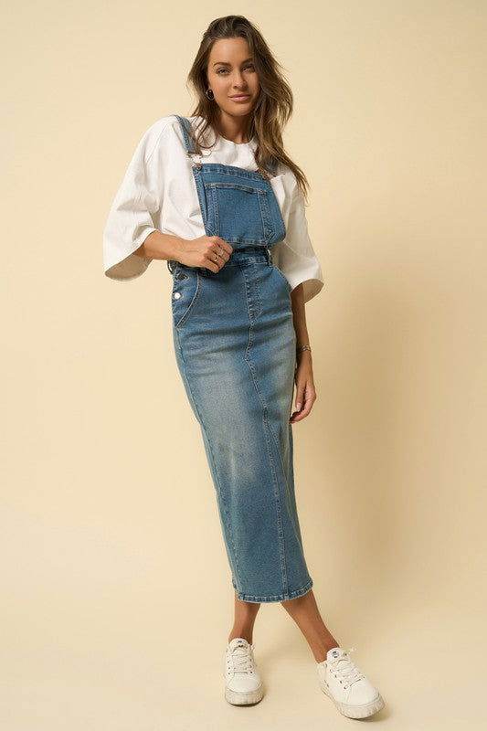 Insane Gene Overall Long Skirt - us.meeeshop