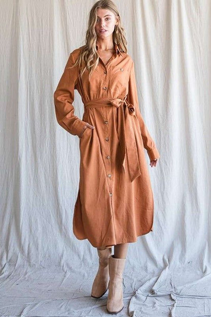 Jade By Jane Button Down Shirt Long Dress Plus us.meeeshop - 