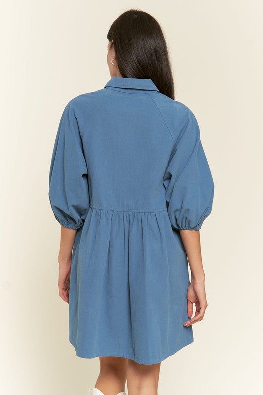 Jade By Jane Washed denim style dress us.meeeshop - 