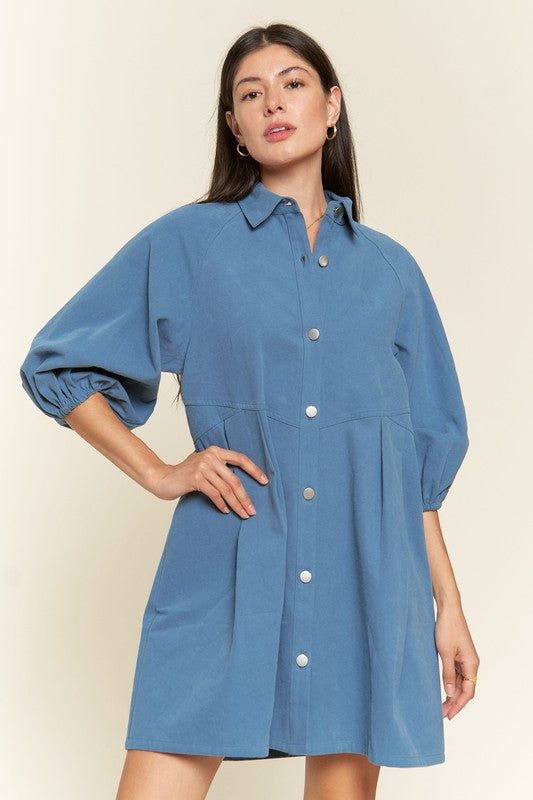 Jade By Jane Washed denim style dress us.meeeshop - 