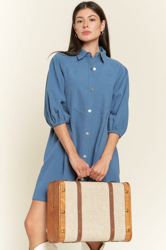 Jade By Jane Washed denim style dress us.meeeshop - Dresses