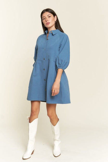 Jade By Jane Washed denim style dress us.meeeshop - 