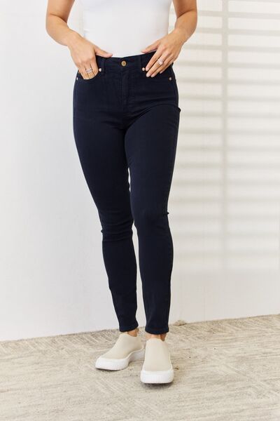 Judy Blue Full Size Garment Dyed Tummy Control Skinny Jeans us.meeeshop - Pants