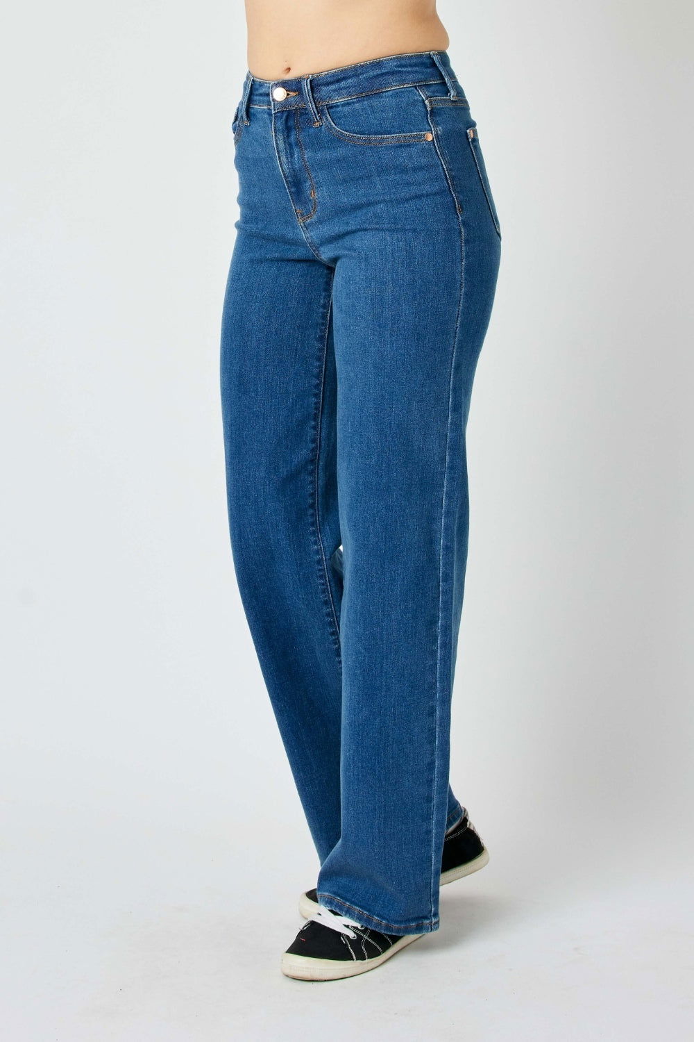 Judy Blue Full Size High Rise Straight Jeans us.meeeshop - 