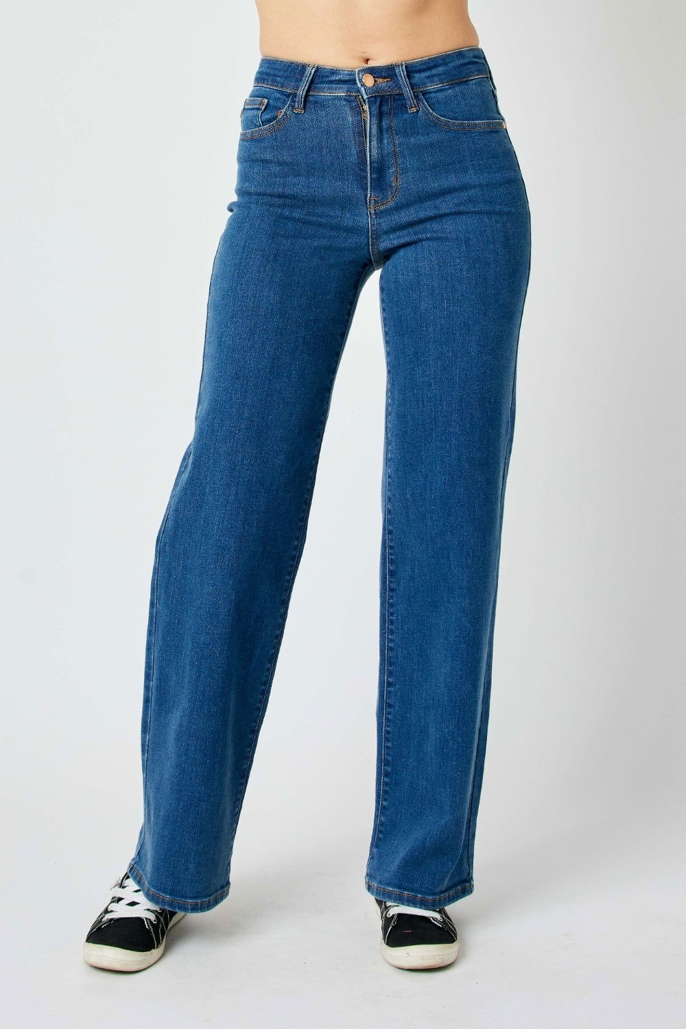 Judy Blue Full Size High Rise Straight Jeans us.meeeshop - 