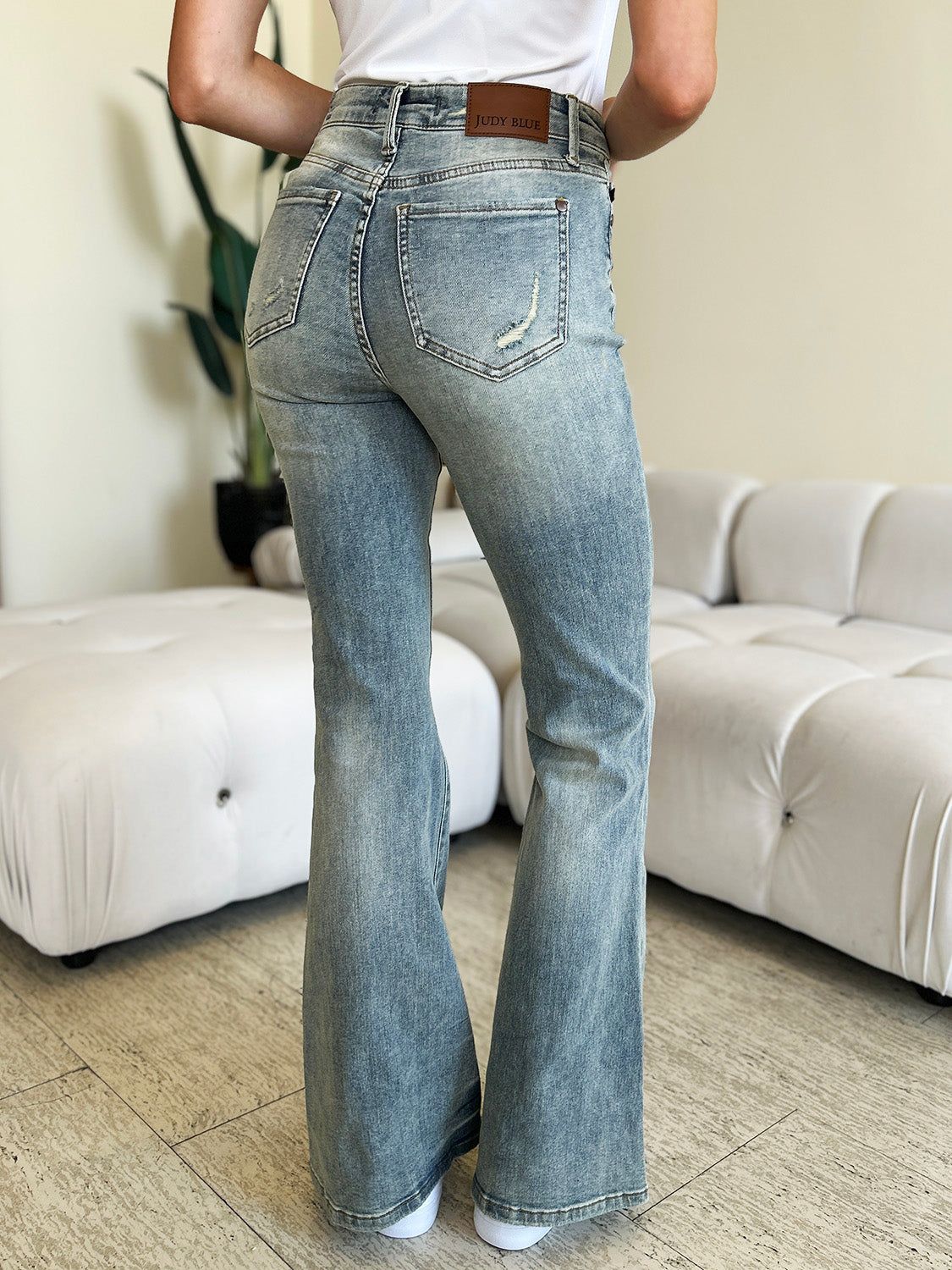 Judy Blue Full Size High Waist Flare Jeans us.meeeshop - 