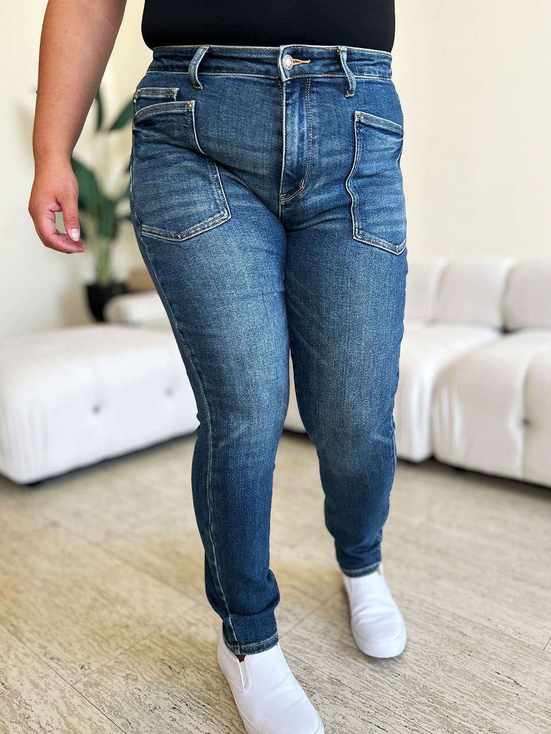 Judy Blue Full Size High Waist Skinny Jeans us.meeeshop - Pants