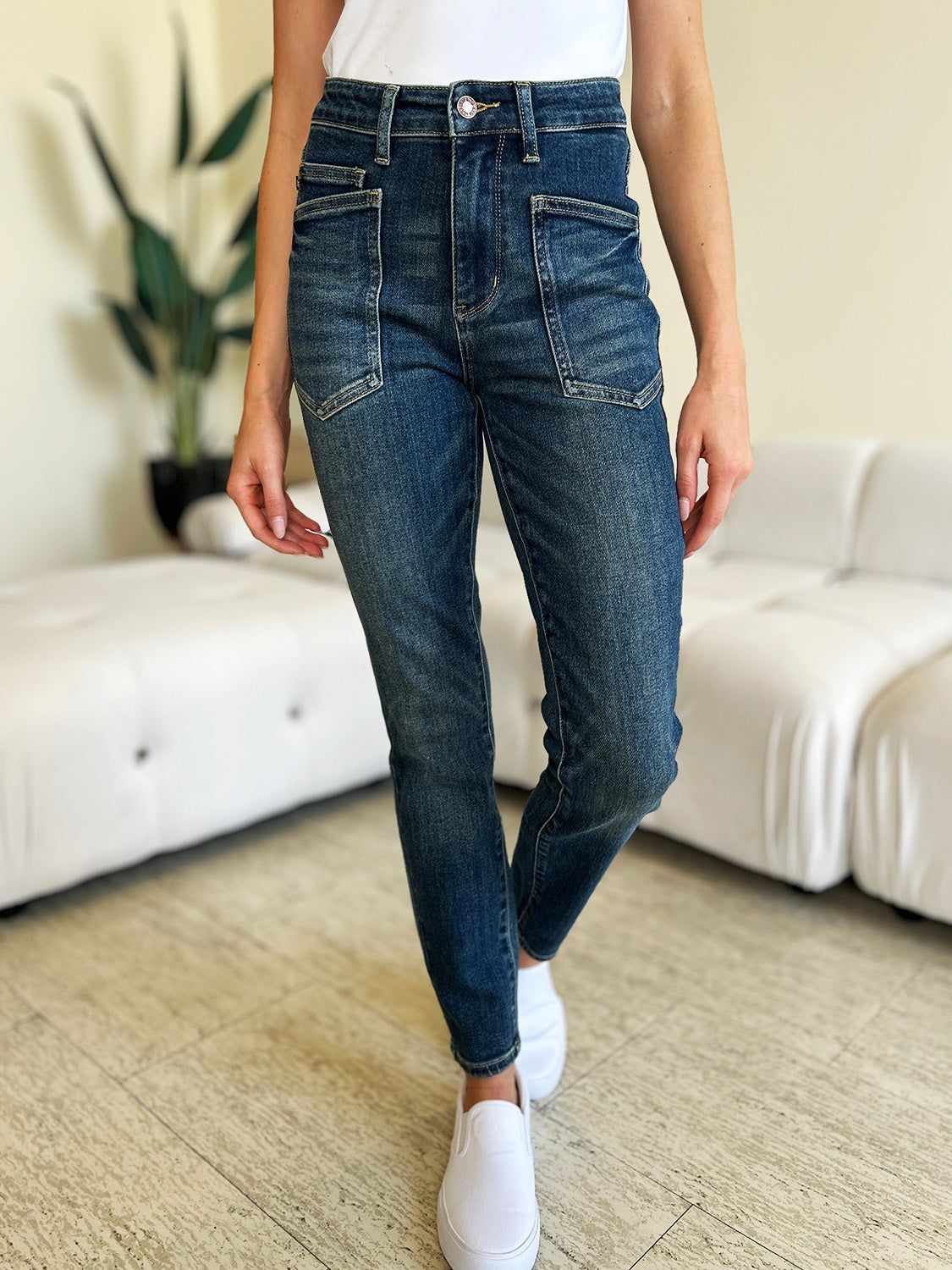 Judy Blue Full Size High Waist Skinny Jeans us.meeeshop - 