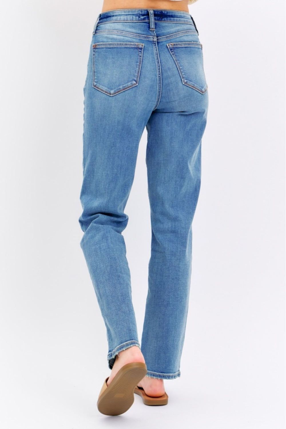 Judy Blue Full Size High Waist Straight Jeans us.meeeshop - 