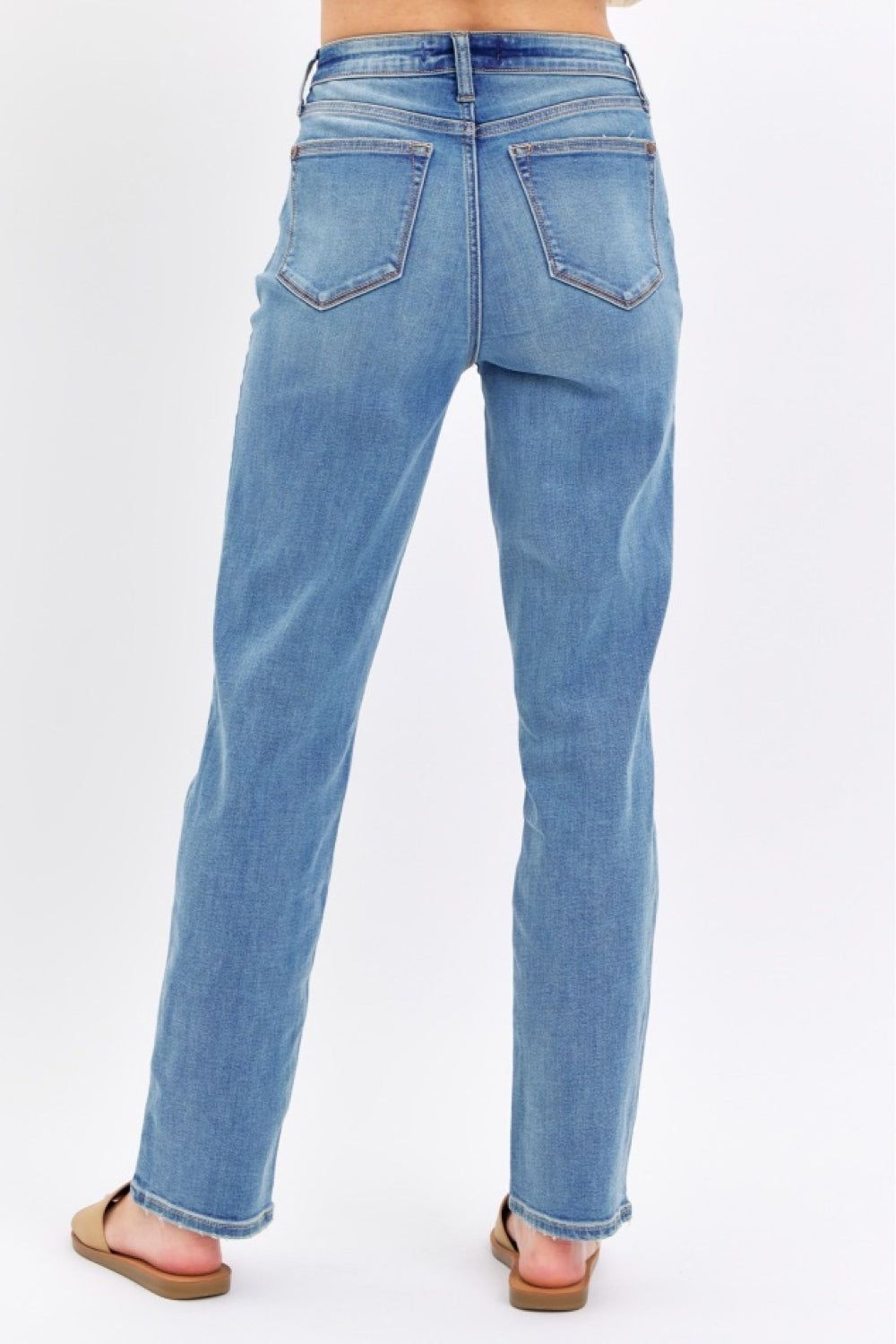 Judy Blue Full Size High Waist Straight Jeans us.meeeshop - 