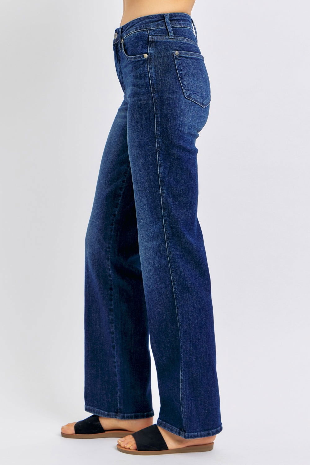 Judy Blue Full Size High Waist Tummy Control Straight Jeans us.meeeshop - 