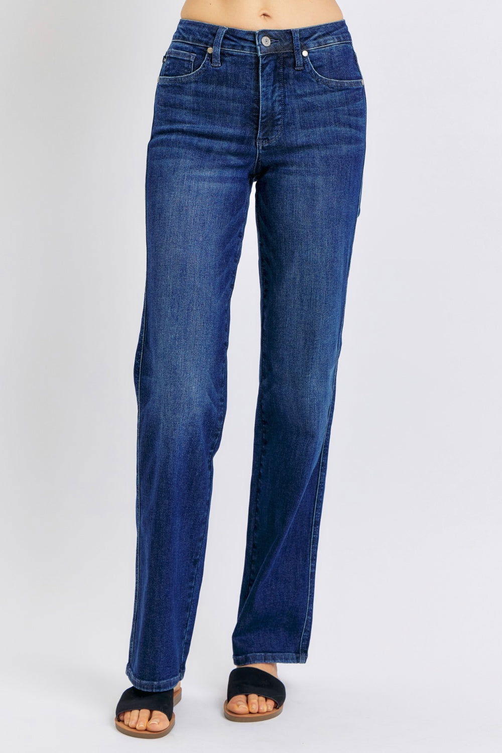 Judy Blue Full Size High Waist Tummy Control Straight Jeans us.meeeshop - Pants