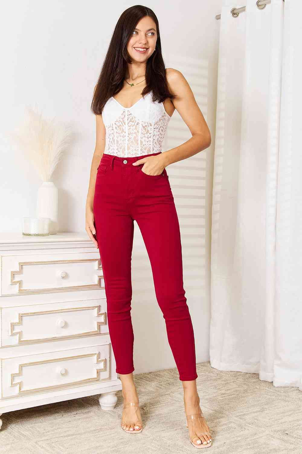 Judy Blue High Waist Tummy Control Skinny Jeans us.meeeshop - 