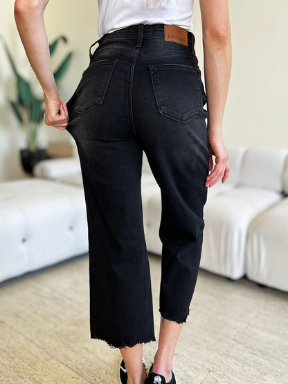 Judy Blue Full Size High Waist Button Fly Jeans - us.meeeshop