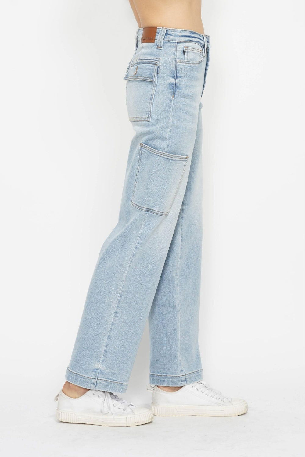 Women's Judy Blue Full Size High Waist Straight Cargo Jeans - us.meeeshop