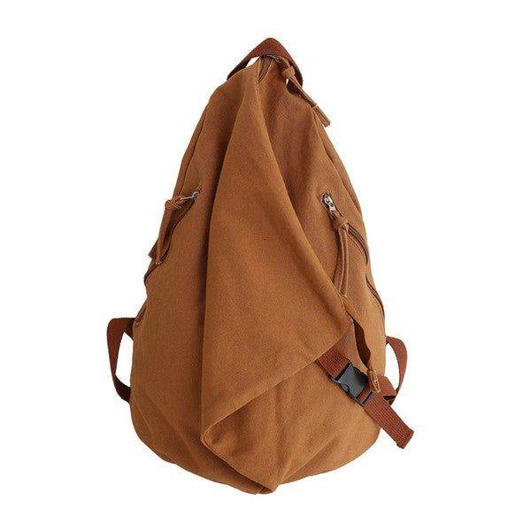 Kai Asymmetric Canvas Backpack - us.meeeshop