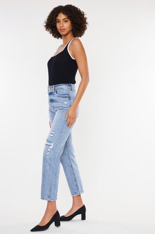 Kan Can USA High Rise 90's Boyfriend Jeans - us.meeeshop