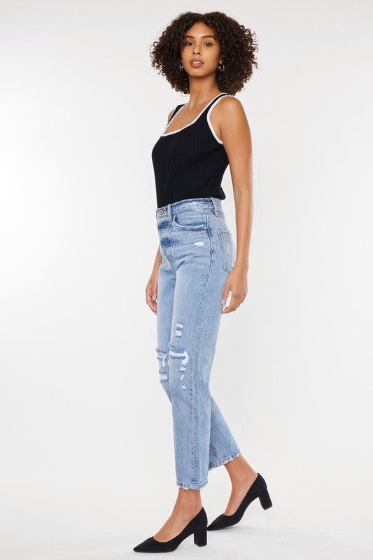 Kan Can USA High Rise 90's Boyfriend Jeans - us.meeeshop