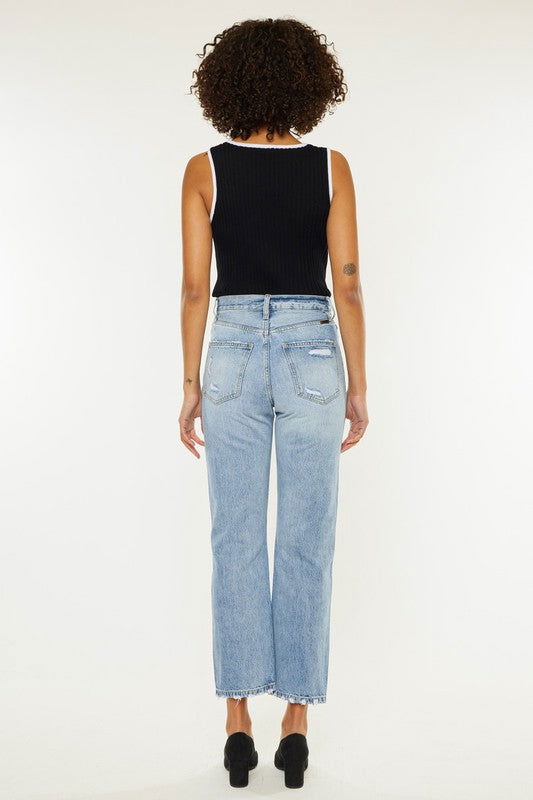 Kan Can USA High Rise 90's Boyfriend Jeans - us.meeeshop