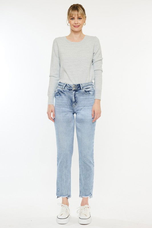 Kan Can USA High Rise Slim Straight Jeans us.meeeshop - 