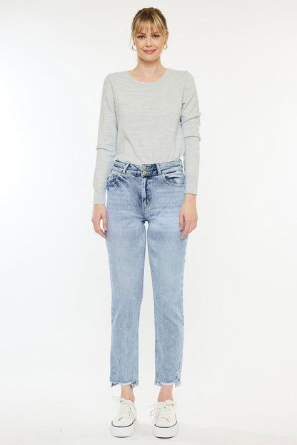 Kan Can USA High Rise Slim Straight Jeans us.meeeshop - 