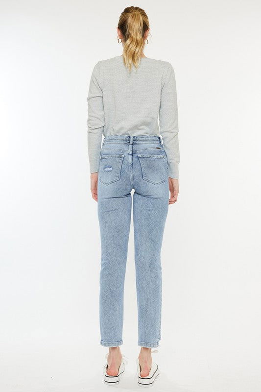 Kan Can USA High Rise Slim Straight Jeans us.meeeshop - 