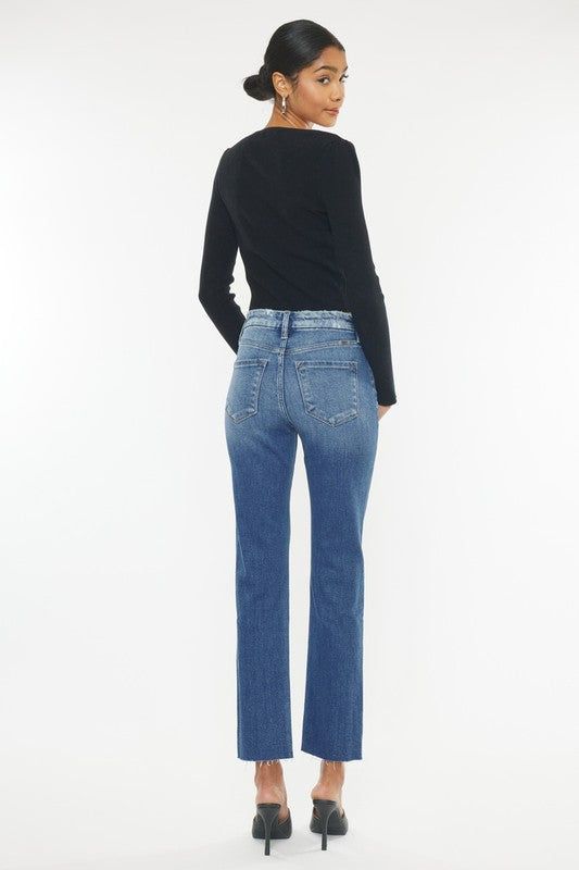 KanCan High Rise Slim Straight Jeans us.meeeshop - 