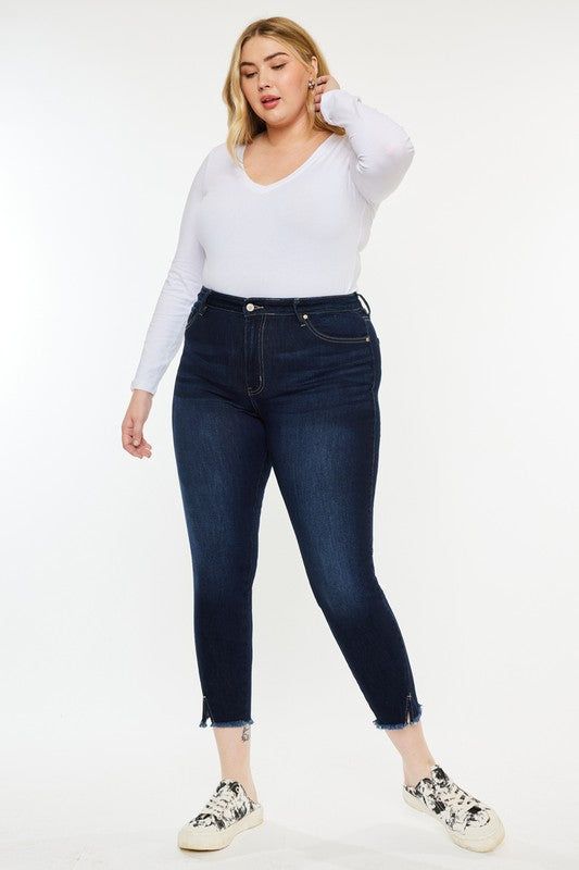 KanCan Plus High Rise Ankle Skinny Jeans us.meeeshop - Pants