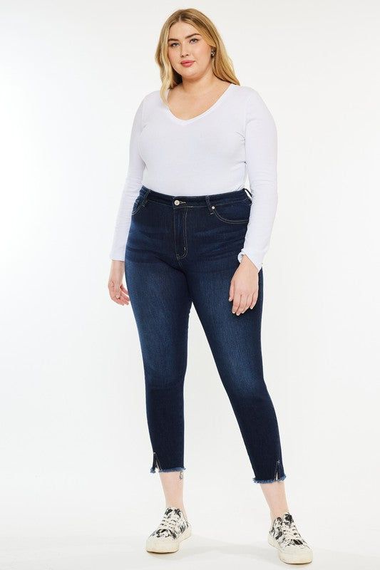 KanCan Plus High Rise Ankle Skinny Jeans us.meeeshop - 