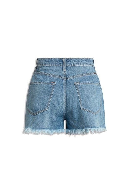 KanCan USA | High Rise Denim Shorts Jeans us.meeeshop - 