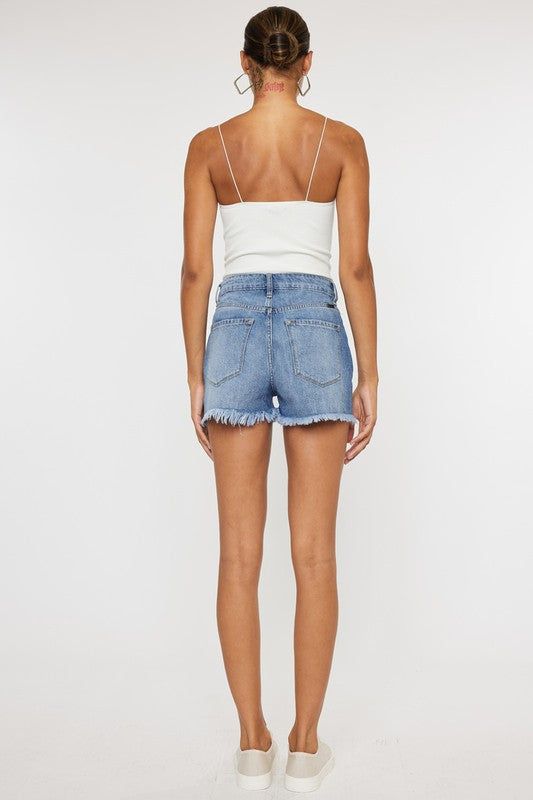 KanCan USA | High Rise Denim Shorts Jeans us.meeeshop - 