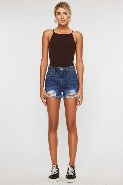 KanCan USA | High Rise Mom Shorts us.meeeshop - 