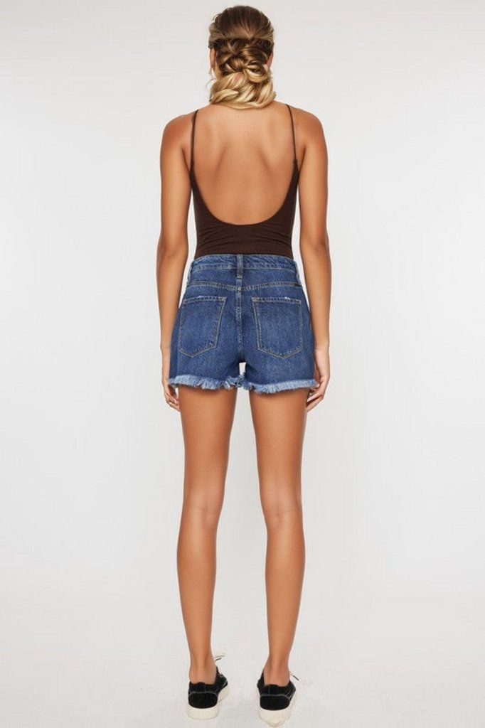 KanCan USA | High Rise Mom Shorts us.meeeshop - 