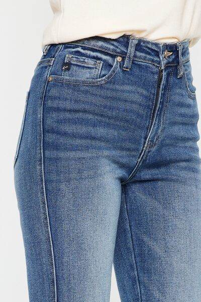 Kancan Cat's Whiskers High Waist Flare Jeans - us.meeeshop