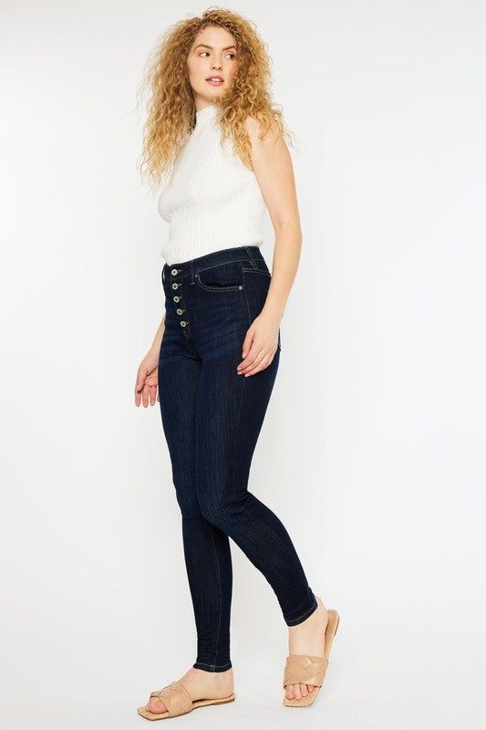 Kancan Curvy Fit High Rise Super Skinny Jeans us.meeeshop - 