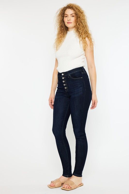 Kancan Curvy Fit High Rise Super Skinny Jeans us.meeeshop - 