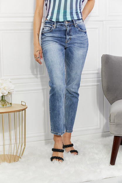 Kancan | Full Size Amara High Rise Slim Straight Jeans | us.meeeshop