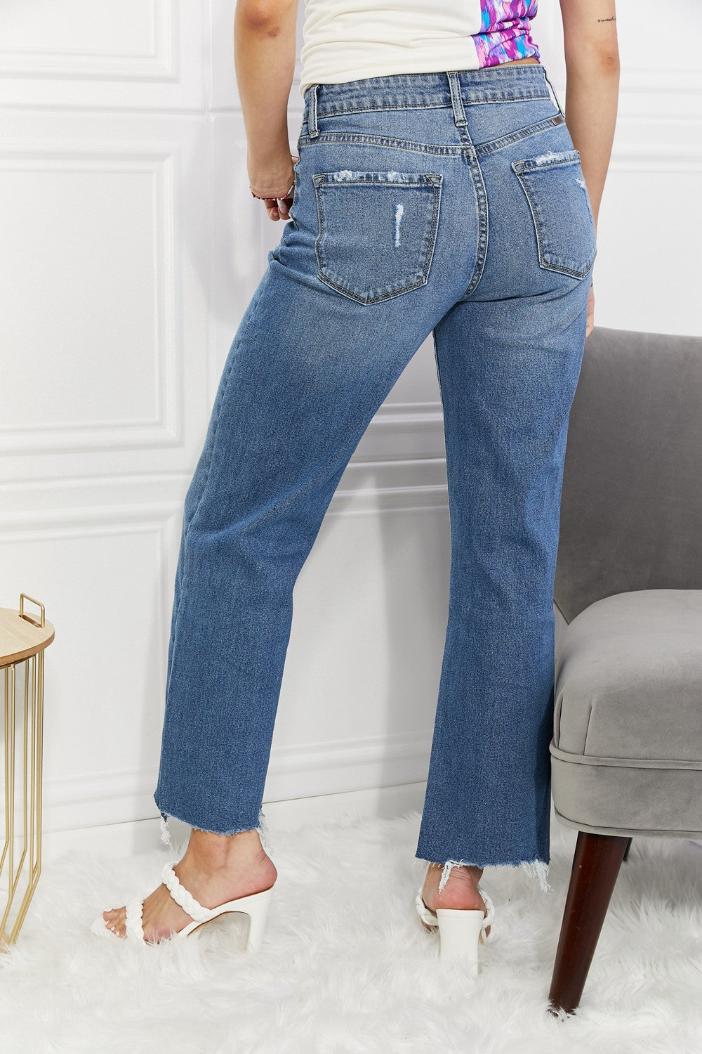 Kancan | Full Size Melanie Crop Wide Leg Jeans | us.meeeshop